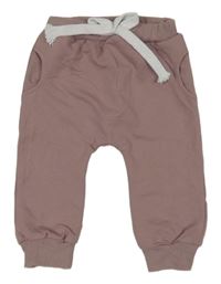 Pudrové fialové tepláky