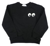 Čierna mikina s očima H&M