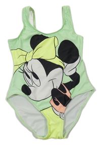 Zelené jednodielne plavky s Minnie Reserved