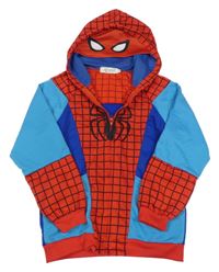 Modro-červená propínací mikina s kapucí - Spiderman 