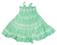 Zelené batikované ľahké šaty Nutmeg