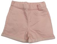 Svetloružové rifľové kraťasy zn. H&M