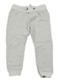 Svetlošedá -antracitové pruhované tepláky Zara