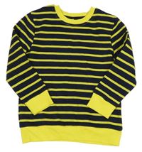 Tmavomodro-žltá pruhovaná mikina George