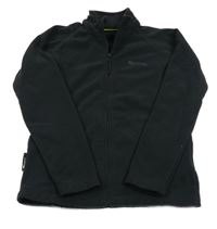 Čierna fleecová prepínaci funkčná mikina s logom Mountain Warehouse