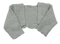 Sivé svetrové bolerko