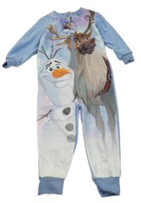 Nové - Světlemodrý fleecový overal - Frozen Disney