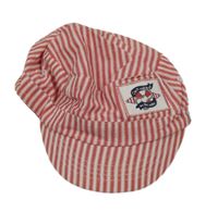 Červeno-bílá pruhovaná mlynářka s nášivkou Liegelind