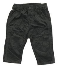 Nové - Antracitové manšestráky H&M