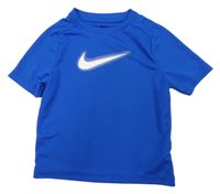 Modré sportovní tričko s logem Nike