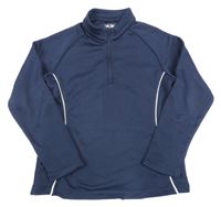 Tmavomodrá sportovní mikina Adidas