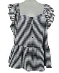 Dámska bielo-čierna prúžkovaná blúzka George