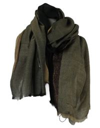 Dámská hnědo-béžová pruhovaná šála Gerry Weber