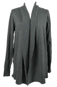 Dámský šedý svetrový cardigán 