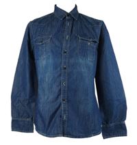 Pánská tmavomodrá riflová košile Sublevel 