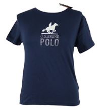 Nové - Dámské tmavomodré tričko s koníkem a nápisem Esmara