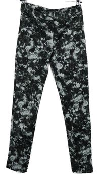 Dámksé černo-šedo-bílé vzorované tregíny Atmosphere 