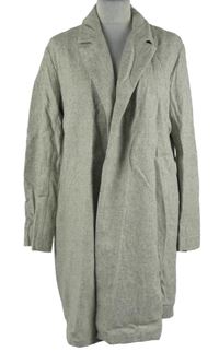 Dámský šedobéžový vlněný kabátový cardigán Yaya 