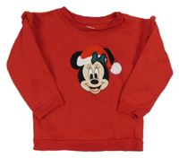 Červená vianočná mikina s Minnie Disney + Primark