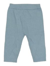 Svetlomodré rebrované pletené nohavice George