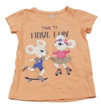 Marhuľové tričko s myškami Dopodopo