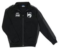 Čierno-sivá prepínaci športová funkčná športová mikina JAKO