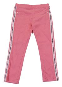 Ružové džegíny s pruhmi Kids