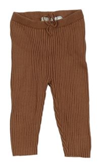 Hnedé pletené legíny H&M