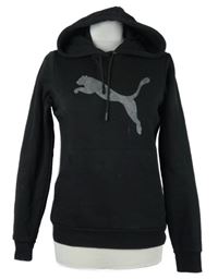 Dámská černá mikina s logem a kapucí Puma 