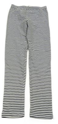 Bielo-modré pruhované bavlnené legíny H&M