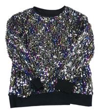 Nové - Černá mikina s flitry Dunnes Stores