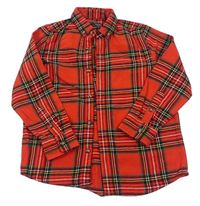 Červeno-barevná kostkovaná košile Next