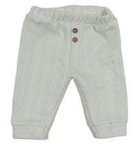 Bielo-svetlomodré vzorované tepláky