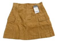 Nové - Karamelová menšestrová sukňa s vreckami Primark