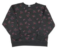 Tmavosivá kvetovaná mikina Dopodopo