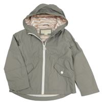 Šedá nepromokavá jarní bunda s kapucí Michael Kors