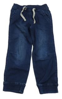 Tmavomodré teplákové jogger rifle Lupilu