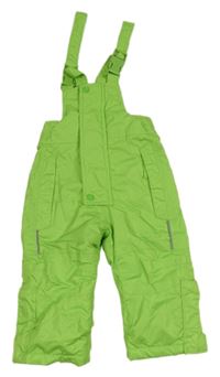 Zelené šusťákové funkční laclové oteplovačky Impidimpi