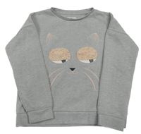 Šedá mikina s čumákem Yd.