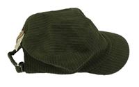 Khaki manšestrová kšiltovka 