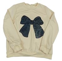 Béžová mikina s mašlou