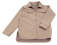 Růžová melírovaná košilová bunda Name it