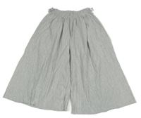 Svetlosivé plisované culottes nohavice