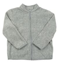 Sivá fleecová prepínaci mikina