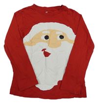 Červené tričko so Santou H&M