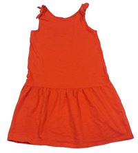 Červené bavlnené šaty H&M