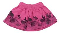 Ružová bavlnená kolová sukňa so zajačikmi Pep&Co