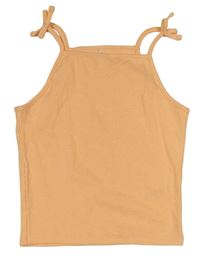 Oranžový rebrovaný crop top George