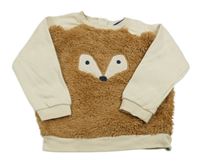 Béžovo-hnedá mikina s medvedíkom Lupilu