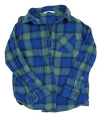 Modro-zelená kostkovaná košile M&S